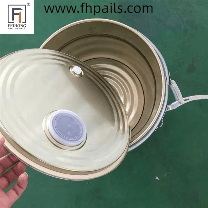 25 L Food Safe Metal Pails For Roasted Coffee Beans